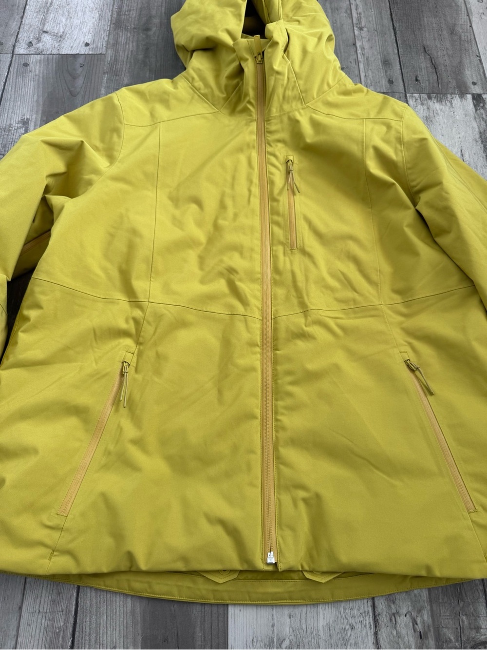 Halfdays Lawrence Ski Jacket Lightning Yellow Primaloft Women’s 1X NWOT - Picture 4 of 8